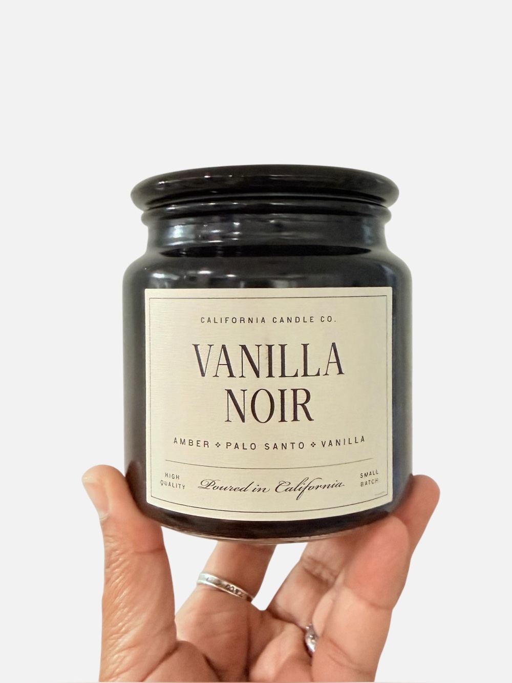 Leoben Company Vanilla Noir Scented Candle - Black